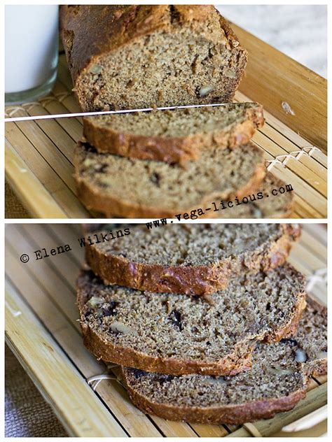 Skinny Vegan Banana Nut Bread Recipe Vegalicious