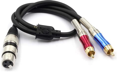 Tisino Cable En Y XLR A RCA Adaptador XLR Hembra A Doble RCA