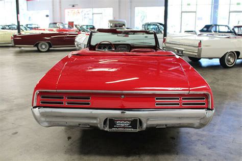 1967 Pontiac Gto 99611 Miles Regimental Red Convertible Classic