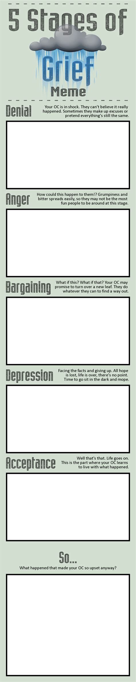 5 Stages of Grief Meme by Jabnormalities on DeviantArt