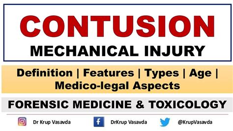 Contusion Bruise Mechanical Injury Forensic Medicine YouTube