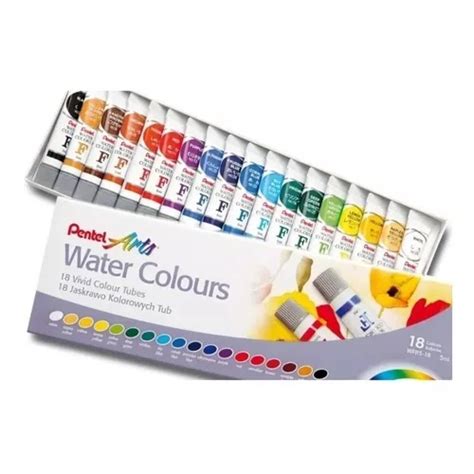 Tinta Aquarela Arts Water Colours 18 Lindas Cores Pentel Submarino