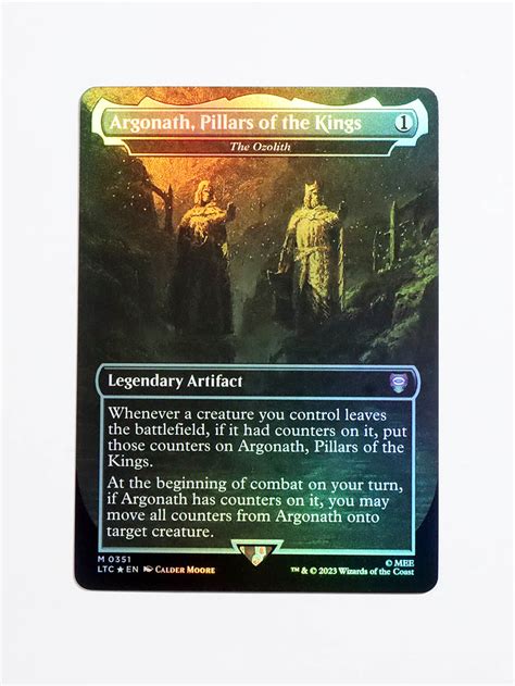 Argonath Pillars Of The Kings Ltc Foil From Tales Of Middle Earth