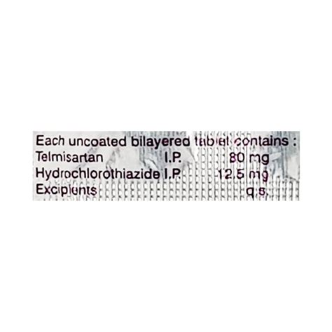 Telmed H 80mg Tablet 10 S Price Uses Side Effects Netmeds