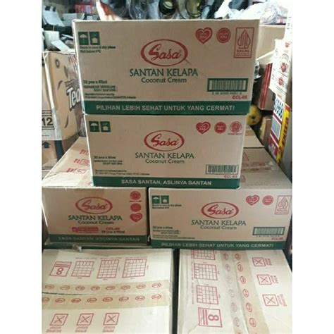 Jual Sasa Santan Kelapa Cair 65ml X 32pcs 1 Dus Shopee Indonesia