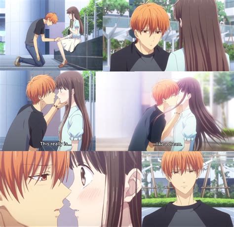 Fruit Basket Anime Tohru And Kyo Kiss