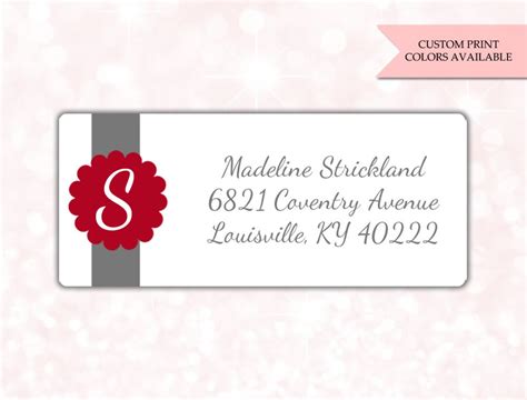 Return Address Labels Return Address Sticker Adress Labels - Etsy