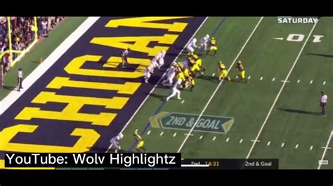 HASSAN HASKINS IS HYPED Hassan Haskins Highlights Wolv Highlightz