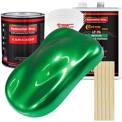 Restoration Shop Firemist Green Acrylic Lacquer Auto Paint Complete