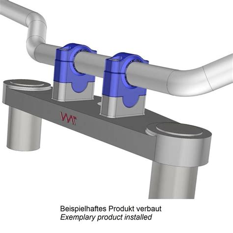 Voigt MT Handlebar Risers F22A 20mm Silver Yamaha MT125 Fast