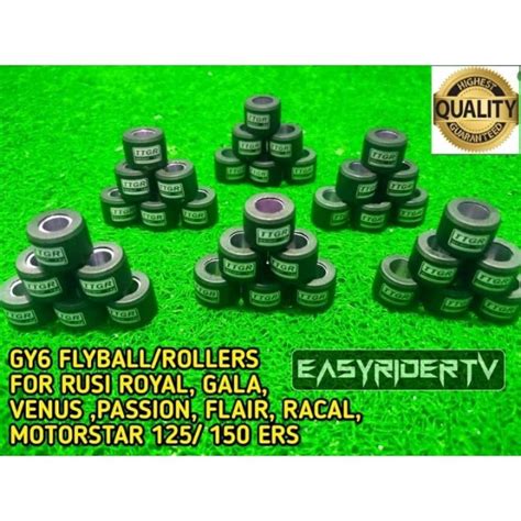 Gy Flyball Rollers For Rusi Royal Gala Venus Passion Flair Racal