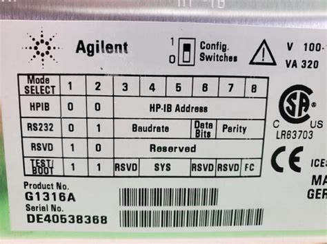 Hewlett Packard 1100 Hplc System In Jessup Md Usa