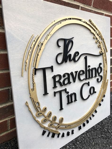 Custom Laser Cut Logo Sign With Raised 3d Design Wood Etsy