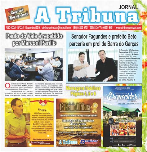 Jornal A Tribuna Edi O Jornal A Tribuna Jornal Mais Completo