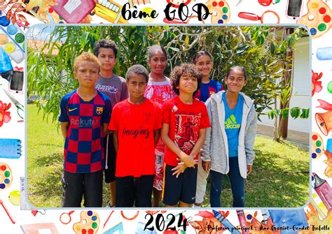 god photo de classe  college laura boula lifou