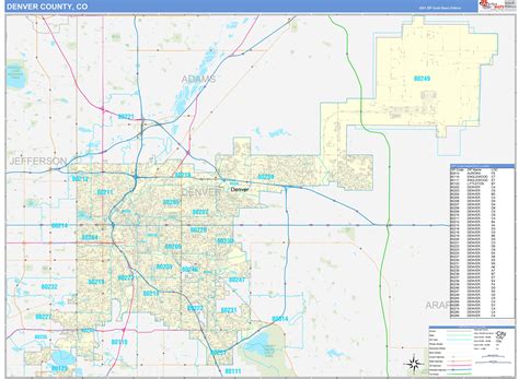 Colorado Zip Code Map By County United States Map