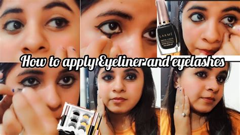 How To Apply Eyeliner And Eyelashes In Easy Way 😍💞eyes Ke Niche