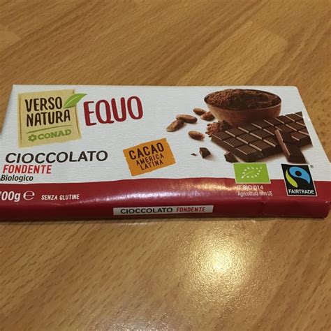 Verso Natura Conad Veg Cioccolato Fondente Biologico Review Abillion