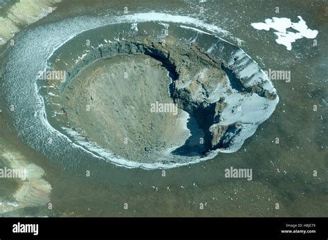 Aerial view into the crater of Mt Kilimanjaro Stock Photo - Alamy