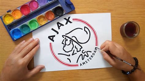 How To Draw The Ajax Logo Hoe Het Ajax Logo Te Tekenen Youtube