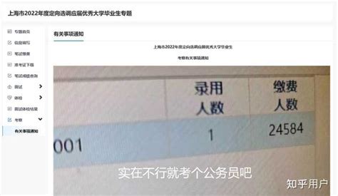 请问2022上海各区定向选调生考察是怎么刷人的 知乎