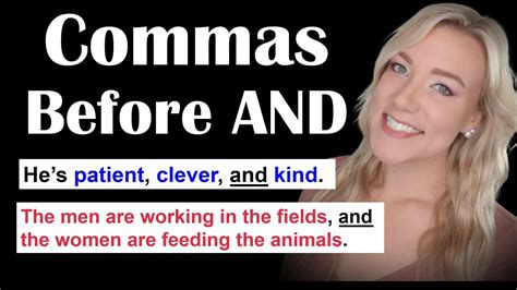 How To Use Commas Before AND Basic Comma Rules In English YouTube