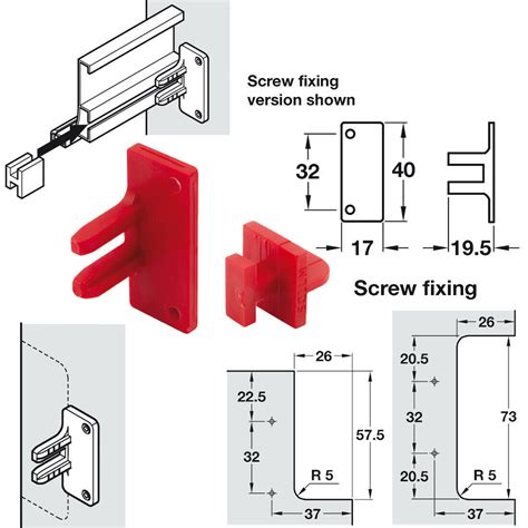 Hafele Gola System C Plus Profile Handle For Fixing Between Doors