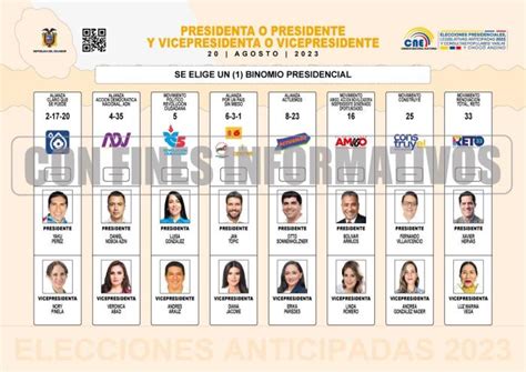 Elecciones En Ecuador ¿cuántas Y De Qué Color Son Las Papeletas Que