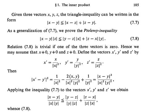 álgebra Lineal Norma Desigualdad X Y Cdot Z