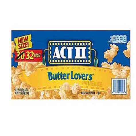 Act Ii Butter Lovers Flavored Microwave Popping Kernels 100 Whole