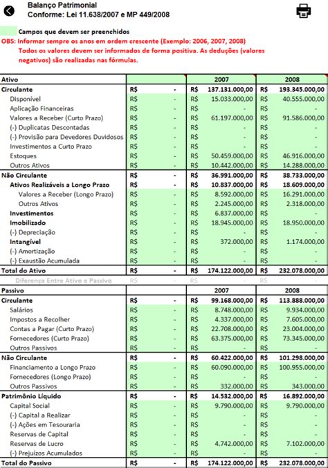 Planilha de Balanço Patrimonial em Excel PLANILHAS VC The Best Porn