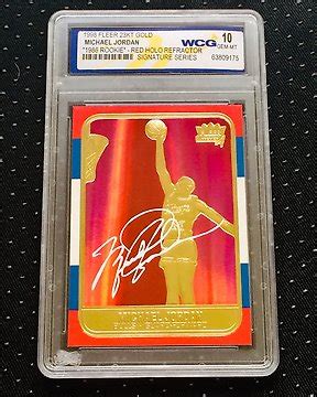 Skybox Nba Hoops Kt Gold Michael Jordan Red Holo Refractor