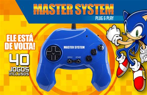 Tectoy lança o novo Master System Plug Play Jogo Véio