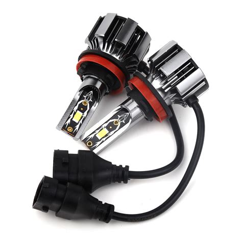 X H H H Lm Led Headlight Bulbs Kit K High Low Beam Globes