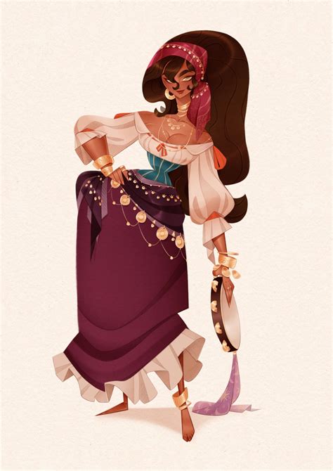 Esmeralda Redesign Hunchback Of Notre Dame By Mikel Mugica Amann