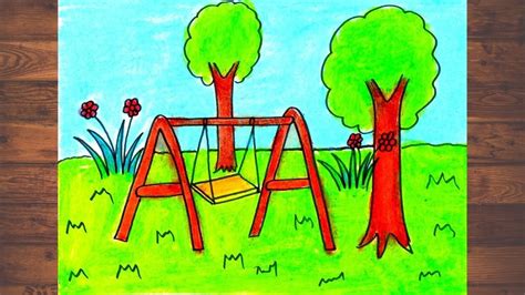 How To Draw An Easy Park