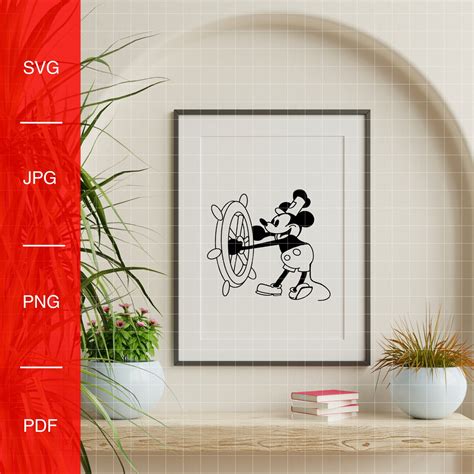 Steamboat Willie Svg Cartoon Mouse Svg Steamboat Willie Png Mouse