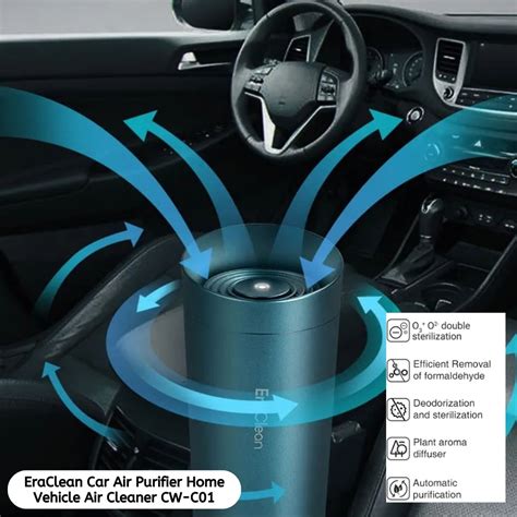 Xiaomi Eraclean Car Air Purifier Negative Ion Generator Air Cleaner