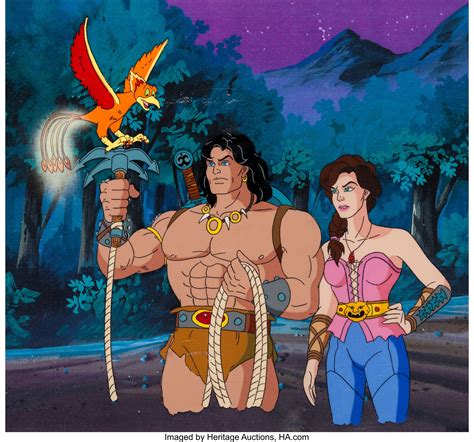 Conan the Adventurer Production Cel and Drawing Animation Art Setup ...