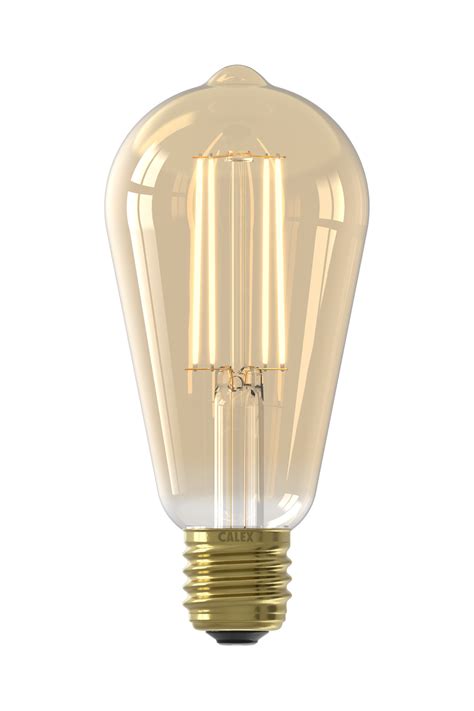 Gold Led Lamp Squirrel Cage Calex St64 Ø64mm E27 Kynda Light