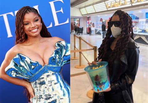 Halle Bailey Fue A Ver La Sirenita Y No La Reconocieron