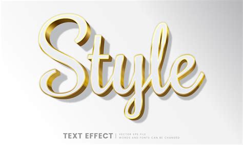 Premium Vector Editable Elegant 3d Gold Text Effect Fancy Font Style