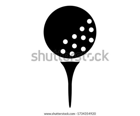 Vector Illustration Golf Ball Stock Vector Royalty Free 1734354920