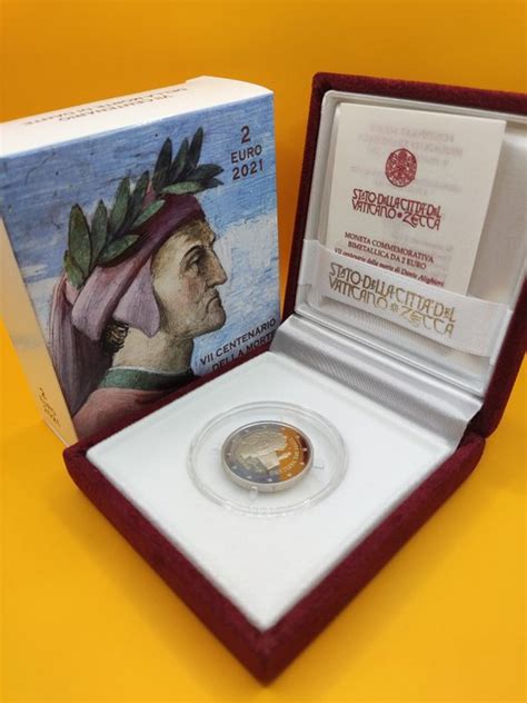 Vatican Euro Della Morte Di Dante Proof Fs Catawiki