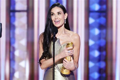 Demi Moore Just Made Moving Speech At 2025 Golden Globes