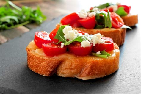 Easy Appetizer Tomato And Goat Cheese Bruschetta