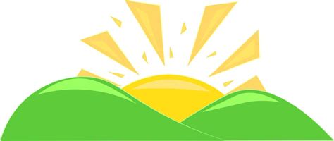 A Beautiful Sunrise Vector Or Color Illustration 13683005 Vector Art