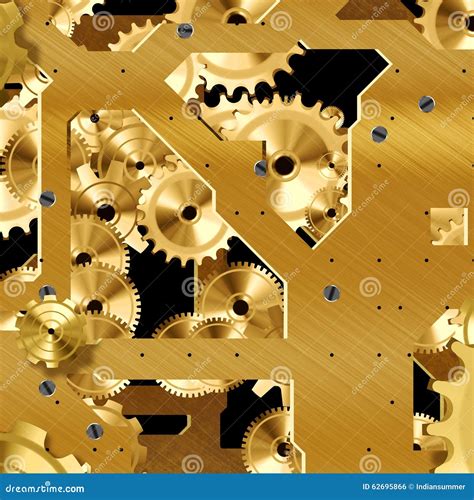 Artificial Clock Mechanism Stock Illustration Illustration Of Dial