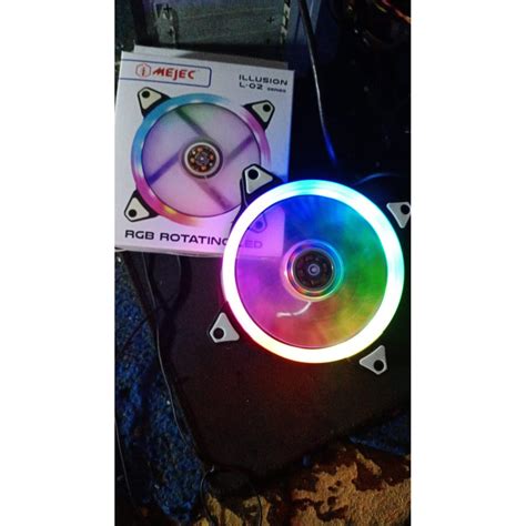 Jual Fan Casing Rgb 12cm Mejec Rotation Ledfan Casing Gaming Rgb Rotating Shopee Indonesia