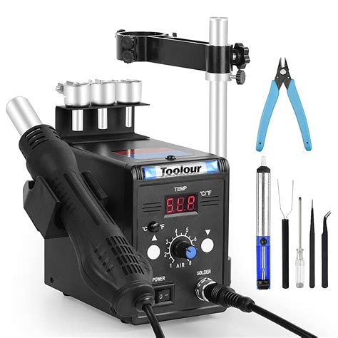 Hot Air Rework Station V Smd Soldering Station With Heat Gun Set